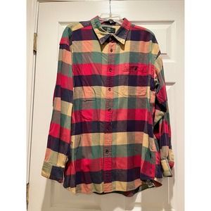 Orvis Multicolor Plaid Flannel Men’s Button Down Shirt